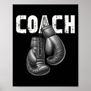 Boxing Coach Kickboxing Boxing Gloves Boxer Sporty Poster