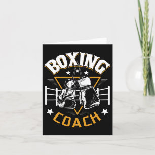 Boxing Coach - Kickboxing Kickboxer Gym Boxer 1 Card