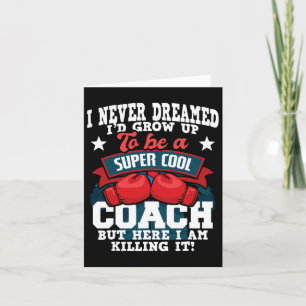 Boxing Coach - Kickboxing Kickboxer Gym Boxer 2 Card