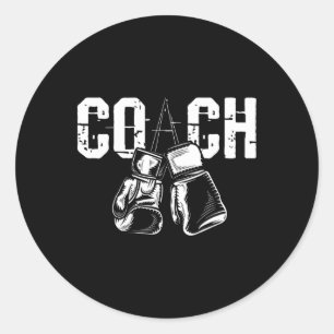 Boxing Coach - Kickboxing Kickboxer Gym Boxer Classic Round Sticker