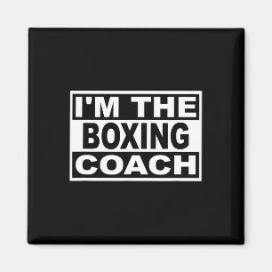 Boxing Coach Square Graphic Magnet