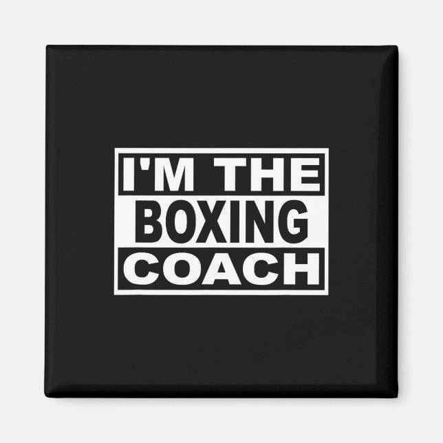 Boxing Coach Square Graphic  Magnet (Front)