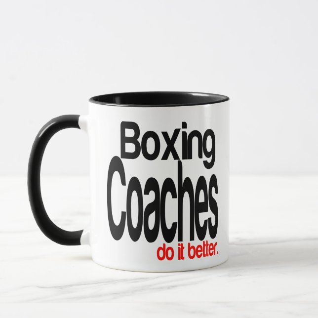 Boxing Coaches Do It Better Mug (Left)