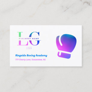 Boxing CUSTOM LOGO QR Business Card