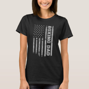 Boxing Dad America Us Flag Patriot Vintage T-Shirt