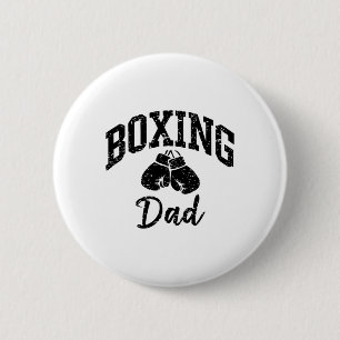 Boxing Dad Athlete Enthusiast Sporty Cool  6 Cm Round Badge