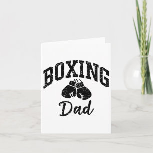 Boxing Dad Athlete Enthusiast Sporty Cool Card