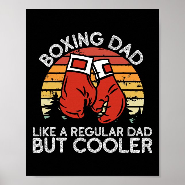 Boxing Dad - Boxing Moves Boxing Coach Daddy Boxer Poster (Front)