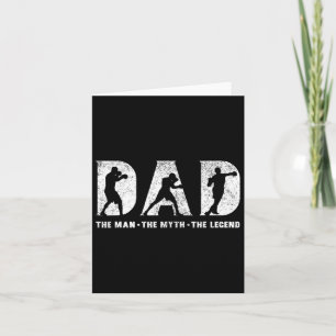 Boxing Dad The Man The Myth The Legend Father's Da Card