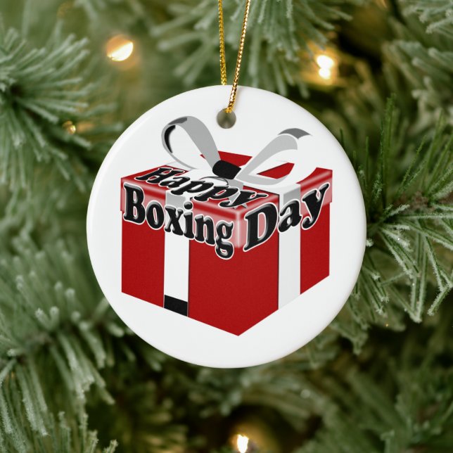 Boxing Day Ceramic Ornament (Tree)