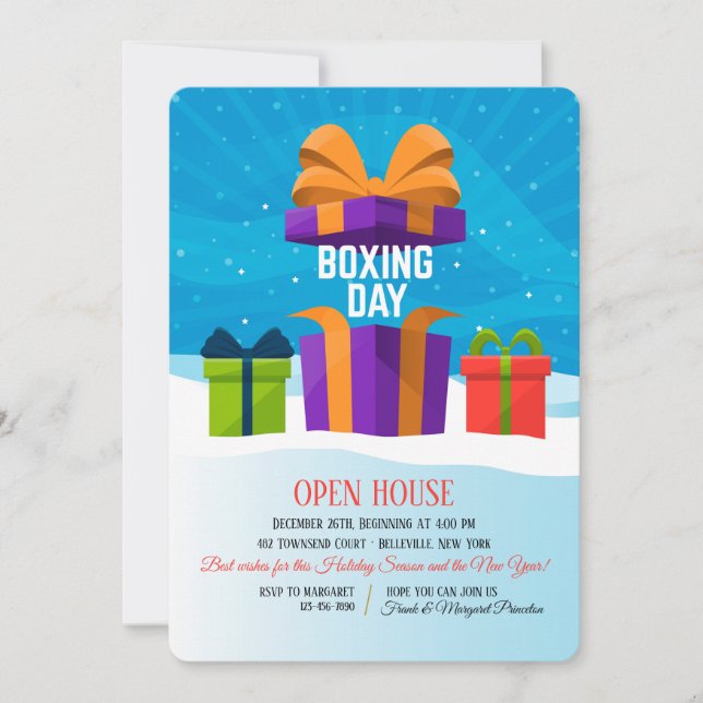 Boxing Day Invitation (Front)