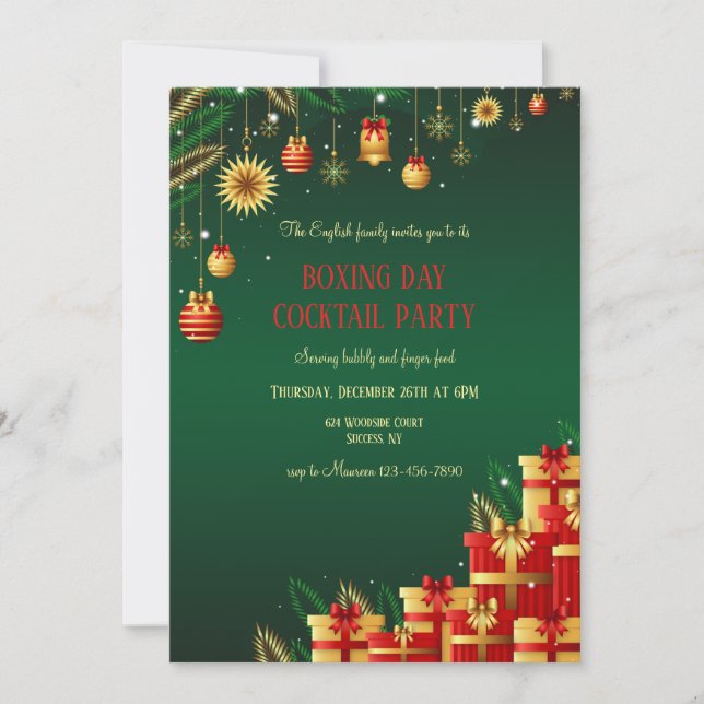Boxing Day Invitation (Front)
