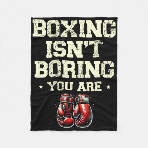 Boxing Day Love Boxing Training Coach Fighter 3 Fleece Blanket