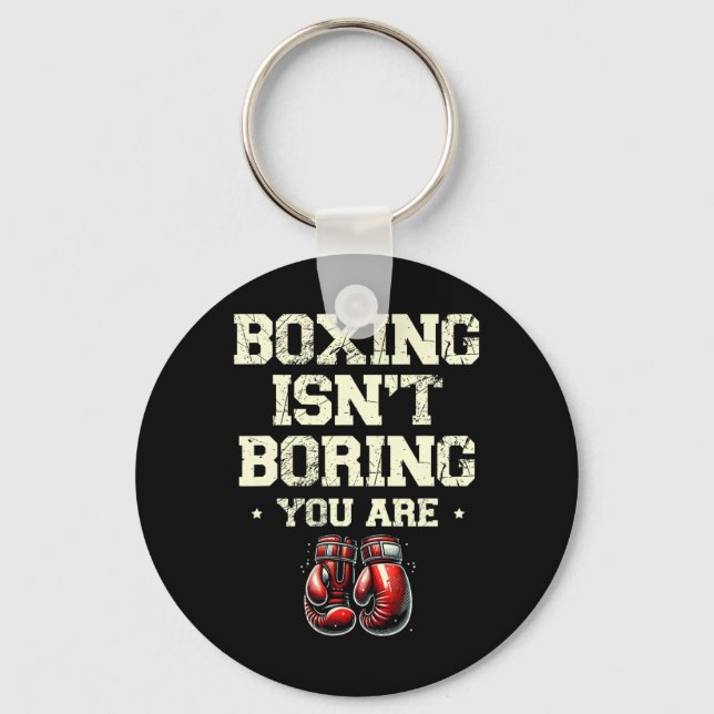 Boxing Day Love Boxing Training Coach Fighter 3  Key Ring (Front)