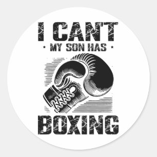 Boxing Day Love Boxing Training Coach Fighter 4  Classic Round Sticker