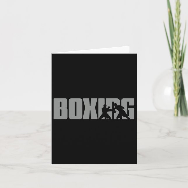 Boxing Design For Boxer - Boxing  Card (Front)