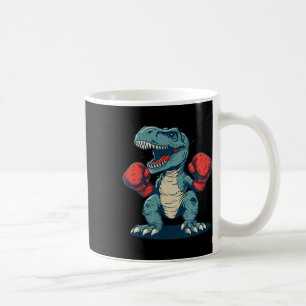 Boxing Dinosaur Boxer Dino Kickboxing T-rex Boxing Coffee Mug