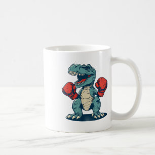 Boxing Dinosaur Boxer Dino Kickboxing T-rex Boxing Coffee Mug