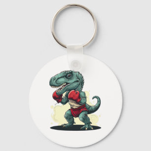 Boxing Dinosaur Boxer Dino Kickboxing T-rex Boxing Key Ring