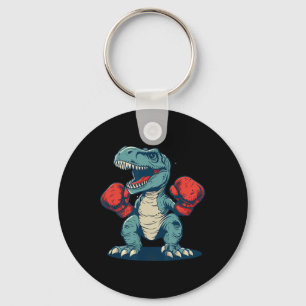Boxing Dinosaur Boxer Dino Kickboxing T-rex Boxing Key Ring