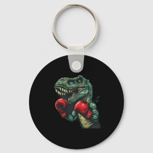 Boxing Dinosaur Boxer Dino Kickboxing T-rex Boxing Key Ring