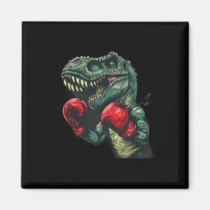 Boxing Dinosaur Boxer Dino Kickboxing T-rex Boxing Magnet