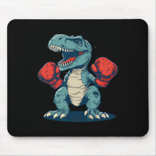 Boxing Dinosaur Boxer Dino Kickboxing T-rex Boxing Mouse Pad