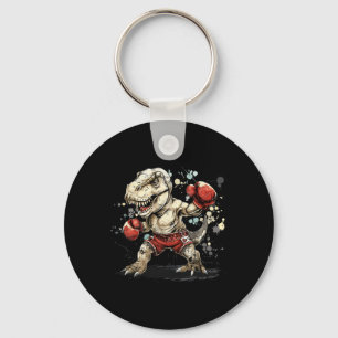 Boxing Dinosaur Boxer T-rex Kickboxing Dino Boxing Key Ring