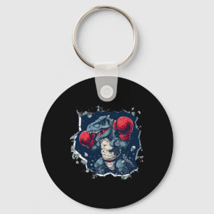 Boxing Dinosaur Boxer T-rex Kickboxing Dino Boxing Key Ring