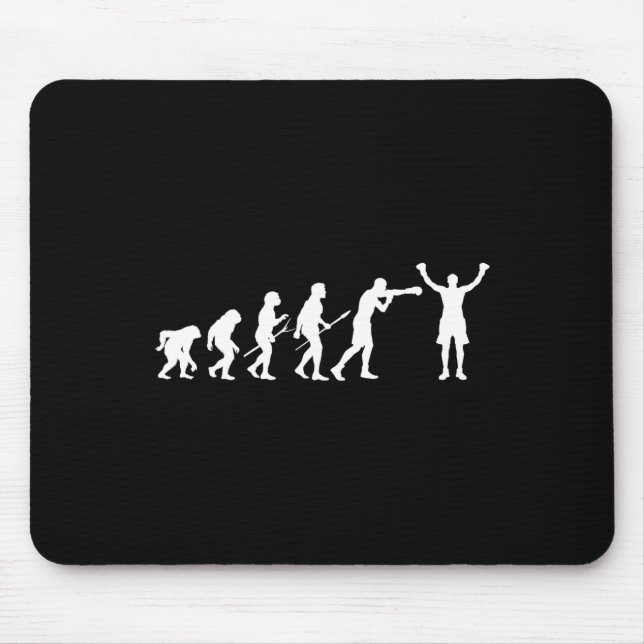 Boxing Evolution - Boxing Lover Boxer Kickboxing F Mouse Pad (Front)