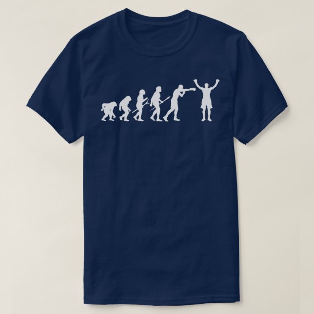 Boxing Evolution Boxing Lover Boxer T-Shirt (Design Front)