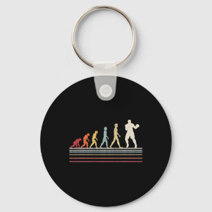 Boxing Evolution Funny Boxer Gift Retro Vintage Bo Key Ring