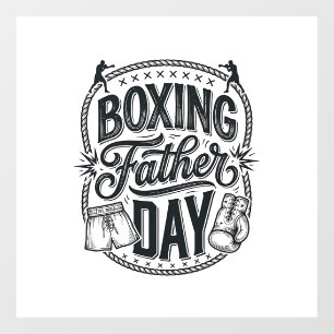 Boxing Father Day Vintage Engraving Shirt Design_1