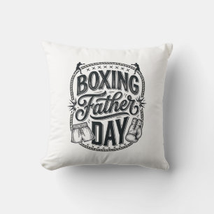 Boxing Father Day Vintage Engraving Shirt Design_1 Cushion