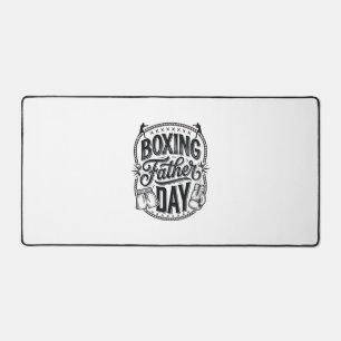 Boxing Father Day Vintage Engraving Shirt Design_1 Desk Mat
