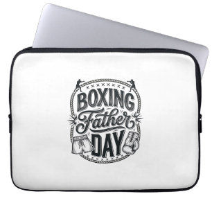 Boxing Father Day Vintage Engraving Shirt Design_1 Laptop Sleeve