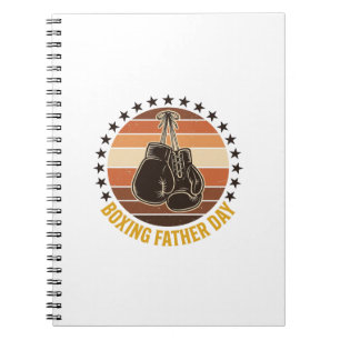 Boxing Father Day Vintage Gloves Shirt Design_1 Notebook