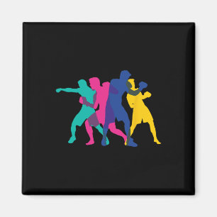 Boxing Fight Mma Kickboxing Fighter Boxer Knockout Magnet