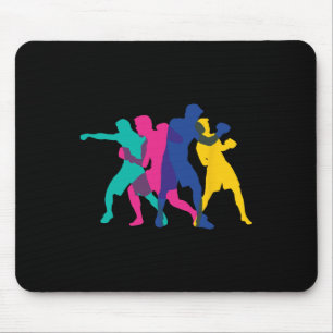 Boxing Fight Mma Kickboxing Fighter Boxer Knockout Mouse Pad