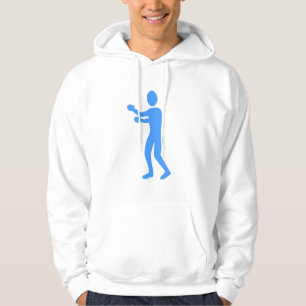 Boxing Figure - Baby Blue Hoodie
