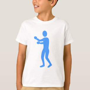 Boxing Figure - Baby Blue T-Shirt