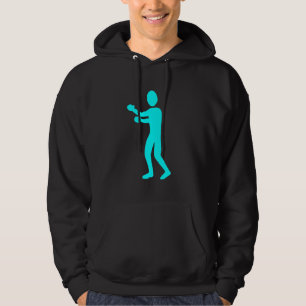 Boxing Figure - Cyan Hoodie