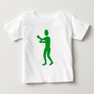 Boxing Figure - Grass Green Baby T-Shirt