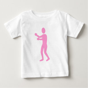 Boxing Figure - Pink Baby T-Shirt