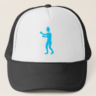 Boxing Figure - Sky Blue Trucker Hat