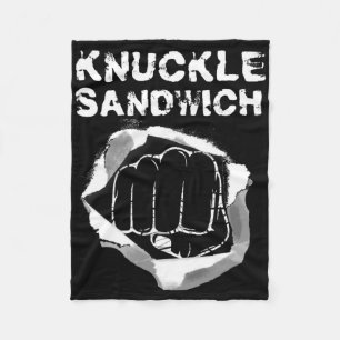 Boxing Fist Punch Knuckle Sandwich Boxer Fighter Fleece Blanket