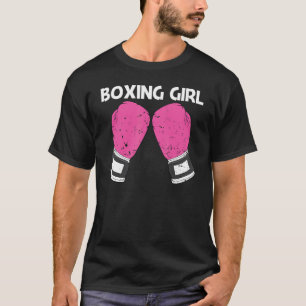   Boxing For Girls Kids Boxer Sparring Match   T-Shirt