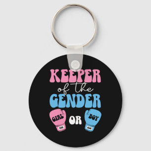 Boxing Gender Reveal Idea Party Keeper Of The Gend Key Ring