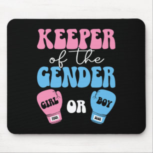 Boxing Gender Reveal Idea Party Keeper Of The Gend Mouse Pad