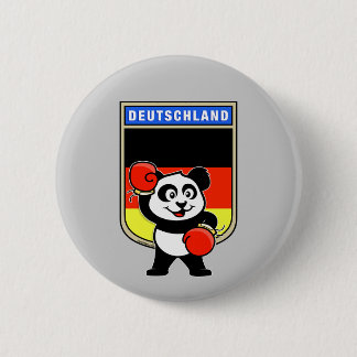 Boxing Germany Panda 6 Cm Round Badge
